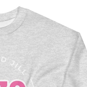 เสื้อสเวตเชิ้ตคอกลมยูนิเซ็กซ์สีชมพู Jack and Jill รุ่น 1938 ลายวงกลม JJ เนื้อผ้านุ่ม แขนยาว สไตล์ลำลอง แฟชั่น เสื้อผ้าสั่งทำขายส่ง - Product Image 5