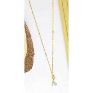 Women's Gold Plated AD Necklace <b>Set</b> Chain Bollywood Ethnic Style for Wedding Engagement Fashion <b>Pearl</b> Main Jewelry - Product Image 2