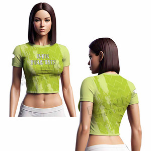 Camisetas cortas de alta calidad para mujer, las más vendidas, ropa de moda, camisetas cortas cómodas para mujer a bajo precio - Product Image 4