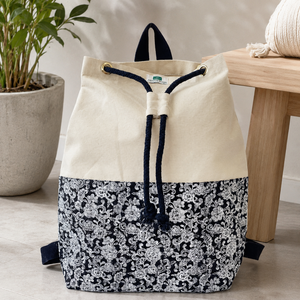 Custom Jute <b>Canvas</b> <b>Drawstring</b> Backpack 43x46x12 cm Lace Printed Gym Sports <b>Bag</b> Wholesale OEM ODM Private Label Supplier Exporter - Product Image 6