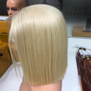 Couleur blonde 12 pouces perruque avec fermeture 6x6 Super Double dessiné cheveux humains vietnamiens de haute qualité - Product Image 6