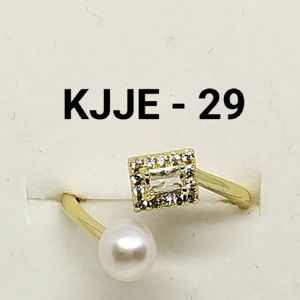 Anillo Ajustable de Perlas de Agua Dulce Cuadradas con Diamantes Americanos y Diseño Floral, Talla Única, Banda Abierta, Joyería de Perlas, Anillo Redimensionable, Proveedor - Product Image 5