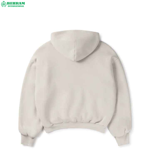 Sweat à capuche unisexe personnalisé avec logo, 100 % coton, éco-responsable, en molleton/éponge française, coupe classique, avec fermeture éclair ornée de strass - Hiver - Product Image 1