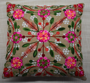 Housse de coussin en coton brodée de fleurs, confortable, 45x45 cm, pour la décoration de la maison et de l'hôtel, achat en gros directement auprès du fournisseur - Product Image 6