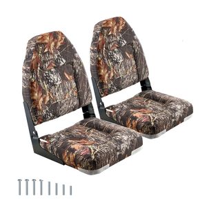 Sedile Pieghevole per Barca da Pesca con Schienale Alto, Cuscino in Spugna Ispessita con Rivestimento in Pelle PU Poliestere, Cerniera in Lega di Alluminio - Product Image 1