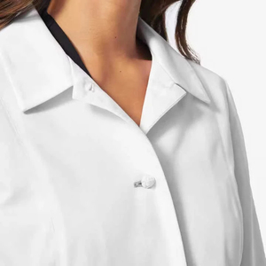 Blouse de laboratoire unisexe, tenue médicale, uniforme d'hôpital, infirmier, imperméable, en coton tissé, détection des aiguilles, fusion sans couture - Product Image 4