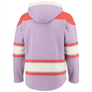 Heat-Transfer Printing Lite Purple Ice Hockey Jersey Breathable Hoodie Vintage Custom Sportswear Winter Thermal Front <b>Athletic</b> - Product Image 2