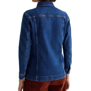 Chaqueta Vaquera Transpirable Personalizada para Mujer, Mangas Largas, Temporada Otoño-Invierno, Talla XL, Algodón Sólido, Servicio OEM, Chaquetas Vaqueras 2026 - Product Image 5