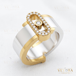 Anillo de Moissanita Ovalado con Halo, Protector de Anillo Oura de Plata de Ley 925 Sólida, Funda Decorativa Exterior para Joyería Fina de Mujer - Product Image 3