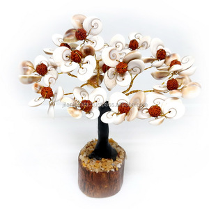 Arbre Chakra Gomti [54 pièces] en agate naturelle, fait à la main, thème amour, design floral, décoration d'intérieur, figurine - Product Image 1