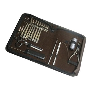Professional Hair Extension Tool Kit <b>Set</b> with <b>Pliers</b> Loop Needle Clips & Sectioning Tools Salon Hair Extension Installation Kit - Product Image 1