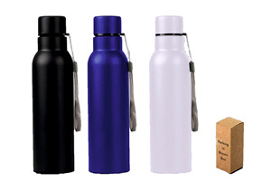 Bouteille d'eau tendance Liviya en acier inoxydable avec sangle Dori, anti-fuite, personnalisable pour le Nouvel An et la Saint-Valentin, idéale pour les voyages - Product Image 5