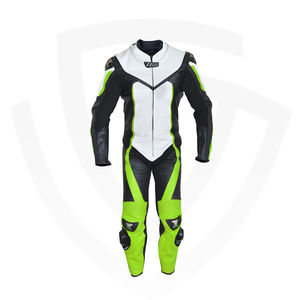 Traje de Motociclista de Cuero Personalizado y Transpirable para Hombre, con Costuras de Alta Calidad, Manga Larga, Logotipo de Goma Bordado Personalizado - Product Image 1