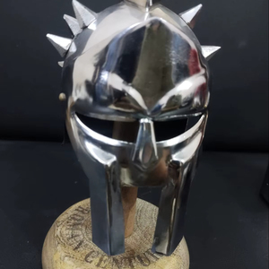 Casco medieval, casco antiguo, casco de película, casco de tiro, mini casco, casco de acero, casco espartano, casco vikingo - Product Image 1