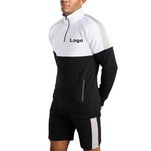 Ensemble pour hommes, survêtement d'hiver en tissu polaire Polyester, personnalisé, pour hommes, vêtement de plage, fermeture éclair, chemise et Short, t-shirt court, 2020 - Product Image 1