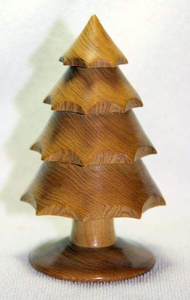 Sapin de Noël en bois massif fait main personnalisable de haute qualité pour la décoration des fêtes - Product Image 5