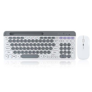 Clavier et souris sans fil BT double mode, clavier compact pour iPad, tablette, ordinateur portable, multi-systèmes iOS, Android, Windows, Mac, bureau - Product Image 2
