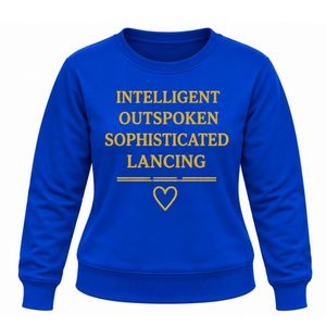 Sudadera con cuello redondo azul para mujer Sigma Gamma Rho, jersey de manga larga personalizado para hermandad griega, ropa casual universitaria y urbana - Product Image 1
