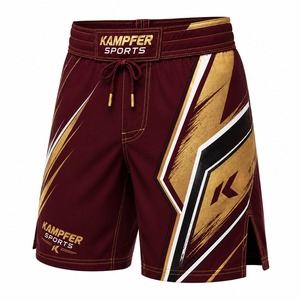 Pantalones Cortos de MMA de Alta Calidad para Hombre, 100% Poliéster, Tejido Elástico, Secado Rápido, Transpirables, Ropa de Moda, Entrenamiento de Lucha UFC - Product Image 1
