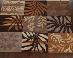 Tapis multicolores en laine tuftée à la main, de haute qualité, écologiques, antidérapants, pour salon, enfants, hôtels, bureaux - Product Image 3