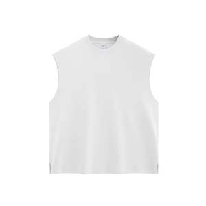 Débardeurs pour hommes style streetwear en coton et élasthanne, couleur unie, séchage rapide, respirants, sans manches, col rond, pour la gym et la course à pied - Product Image 5