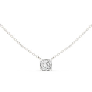 Colgante de Diamante Cultivado en Laboratorio con Corte Princesa en Oro Amarillo de 14K para Mujer |   Compromiso |   Diamante Cultivado Nuevo - Product Image 3