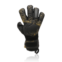 Gants de gardien de but en latex respirants antidérapants de haute qualité à doigts entiers avec fermeture à lacets séchage rapide protection pour l'entraînement