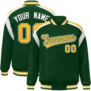Chaqueta Universitaria de Béisbol Personalizada para Hombres, Mujeres y Jóvenes, con Logotipo del Equipo, Nombre y Número Bordados - Product Image 1