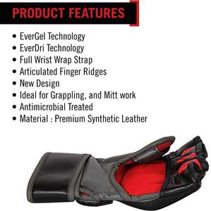Gants de combat MMA en cuir PVC personnalisés en gros avec protection du pouce, logo personnalisé, unisexe, pour entraînement de Muay Thai - Product Image 5