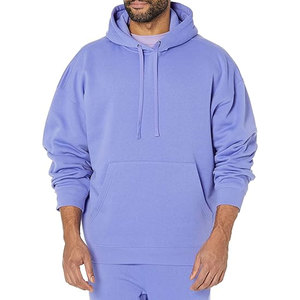 Sweat à capuche d'hiver personnalisé pour homme, couleur lavande |   Pull en polaire surdimensionné |   Vêtement ample et épais 320g, doublé, imperméable et écologique | - Product Image 6