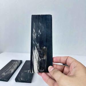 Escamas de Cuerno de Búfalo Natural Negro Premium para Fabricación de Mangos de Cuchillos Personalizados - Product Image 2