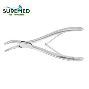 Rongeur à os de précision Jansen en acier inoxydable, 7 pouces, courbé, mâchoires de 4 mm, certifié CE Classe I, pour instruments chirurgicaux orthopédiques - Product Image 1