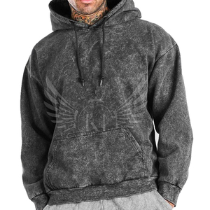 Sudadera con Capucha Personalizada con Lavado Ácido, Fabricante OEM, Sudadera de Algodón Vintage Premium, Suministro Directo de Fábrica al por Mayor para Marcas de Moda - Product Image 1