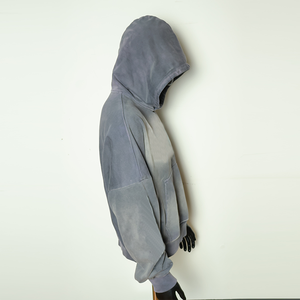 Premium Quality Oversized <b>Zip</b> Up Sun Fade Hoodie For Women High Quality Breathable Windbreaker Hoodie With Cheap Price Low MOQ - Product Image 3
