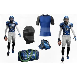 Compre Camisetas de Fútbol Americano al por Mayor, Tejido de Malla Ligero, Tallas Grandes, Impresión Personalizada del Equipo, Camiseta de Fútbol de Manga Corta - Product Image 1