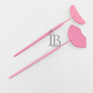 Nuevos Espejos para Pestañas y Labios Rosados, Espejos de Media Luna de Acero Inoxidable, Espejos de Última Tendencia para Extensión de Pestañas y Labios, Ofertas con Logotipo - Product Image 6