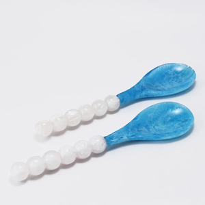 Beaded Resin <b>Salad</b> Spoon New Style Resin <b>Salad</b> Server European & American Design for Home & Hotel Kitchen Use Food Serving <b>Tool</b> - Product Image 1