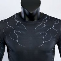 Camisas de gimnasio de manga larga personalizadas Bjj Mma Sublimated Rash Guard Rush Guard para camisas de compresión para hombres camisetas comprimidas mágicas