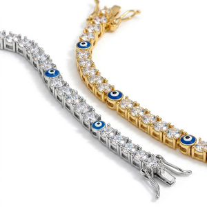 Juego de Tobilleras de Plata de Ley de Doble Capa con Moissanita, Modernas y Elegantes para Mujer, Gran Venta - Product Image 6