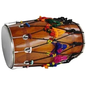 Houten Trommel Tabla Indiase Folk Muziekinstrument Dhol Aanpassen Size Beschikbaar