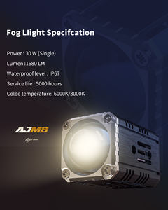 2025 venta al por mayor Mini luz antiniebla blanca/amarilla faro Led 12W para conducción de motocicletas 12W hecho en Taiwán - Product Image 3