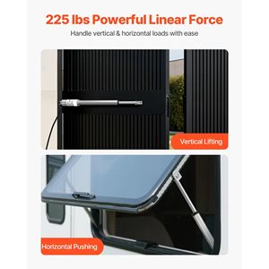 Attuatore Lineare ad Alta Velocità da 8 Pollici 0.6'/s, 225 libbre/1000N, Protezione IP54, Staffa di Montaggio, Cilindro Attuatore Lineare 12V - Product Image 2