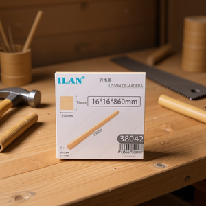 Listello di legno quadrato Ilan 16x16x860mm per artigianato e progetti fai da te - Product Image 2