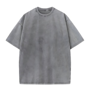 เสื้อยืดโอเวอร์ไซส์ทรงบ็อกซี่ แขนสั้น ทรงหลวม สไตล์ลำลอง ผ้าฝ้าย สตรีทแวร์ ยูนิเซ็กส์ สำหรับผู้ชาย - Product Image 6