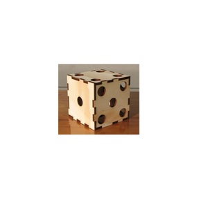 Pot à stylos en bois 3D artisanal de qualité supérieure, design unique en forme de dés, accessoires de bureau, décoration de bureau, cadeau en bois durable pour collègue - Product Image 5