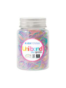 Bandes élastiques pour cheveux en TPU, fabriquées en Corée, unisexes, personnalisées OEM ODM, dans une bouteille en plastique, non toxiques, élastiques, certifiées OEKO-TEX - Product Image 1