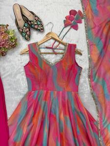 TENNECY Nuevo Vestido de Fiesta de Organza TEBI con Encaje de Espejo, Largo hasta el Tobillo, para Boda - Product Image 5