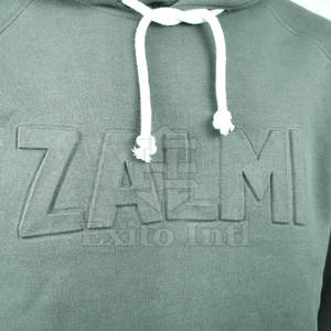 เสื้อสเวตเตอร์แบบสวมหัวมีฮู้ดลายนูนสำหรับผู้ชายผ้าคอตตอนฟลีซลายนูนสไตล์ลำลอง - Product Image 2