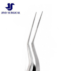 Pince ophtalmique Utrata Capsulorhexis 3 1/4 pouces à manche angulaire, pointes précises à dents fines, poignée plate, instrument chirurgical - Product Image 5