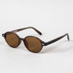 LMAMBA 99023 Fashion Trendy Retro UV400 Shade Designer Custom Logo Classic Unisex TR90+CP Round Frame Women Men <b>Sunglasses</b> 2026 - Product Image 2